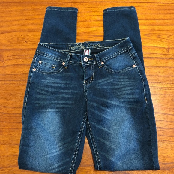 Revolt Jeans Denim - Revolution by Revolt skinny Jeans with whiskering